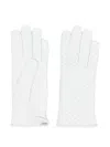 Manokhi Leather Woven Gloves In Neutral
