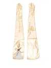 Manokhi Long Gloves In Gold
