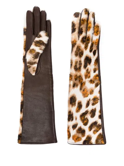 Manokhi Medium-lenght Gloves In Brown