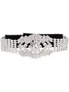 Manokhi Rhinestone Choker Necklace In Black