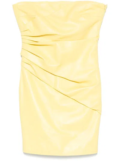 Manokhi Sahara Mini Dress In Yellow