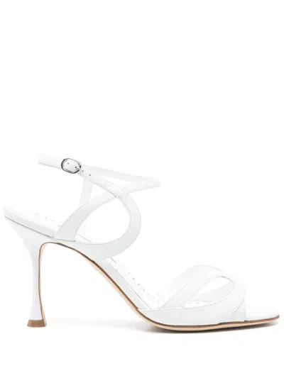 MANOLO BLAHNIK 100MM ELFAJRSAN SANDALS
