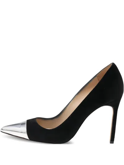 Pre-owned Manolo Blahnik 100mm Metallic Pointed-toe Pumps