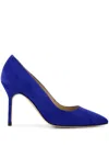 Manolo Blahnik 105mm Bb Pumps In Blue