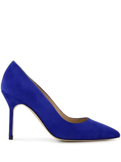 Manolo Blahnik 105mm Bb Pumps In Blue