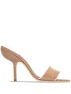 Manolo Blahnik Beige Helamu Heeled Sandals In Neutrals