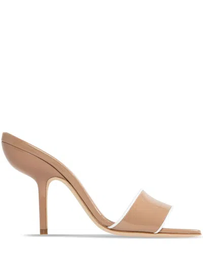 Manolo Blahnik Beige Helamu Heeled Sandals In 2502 D Nude 1012 Wht