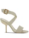 Manolo Blahnik Helua 105 Leather Sandals In Neutrals