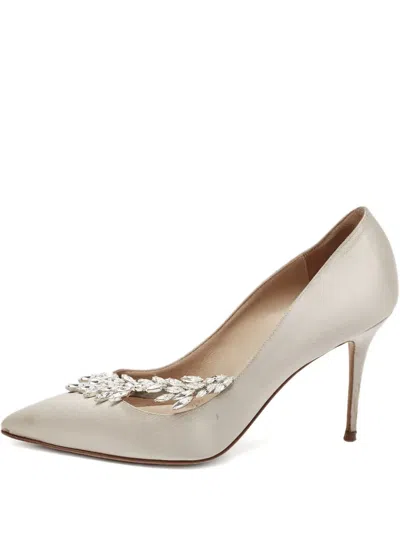 Pre-owned Manolo Blahnik 105mm Leather Heeled Pumps