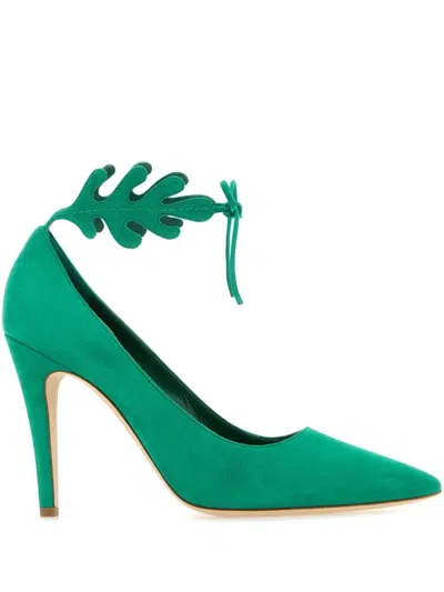 MANOLO BLAHNIK 105MM LEATHER PUMPS