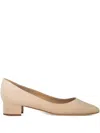 Manolo Blahnik 30mm Listony Samba Tondo Pumps In Neutral