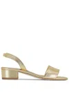 Manolo Blahnik 30mm Patopia Sandals In Gold