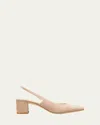 Manolo Blahnik 50mm Allurasa Suede Slingback Pump In Taupe