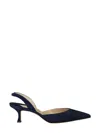 Manolo Blahnik 50mm Carolyne Pumps In Blue
