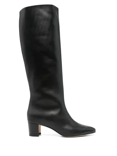 Manolo Blahnik 50mm Leather Knee-high Boots