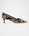 Manolo Blahnik 50mm Maren Suede Pointed-toe Pumps In Multi