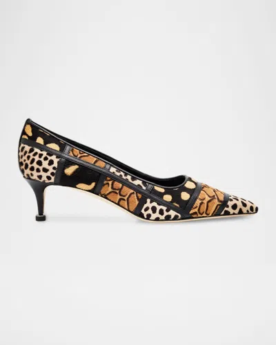 Manolo Blahnik 50mm Maren Suede Pointed-toe Pumps In Multi