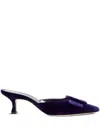 Manolo Blahnik Maysale Pumps 50mm In Purple