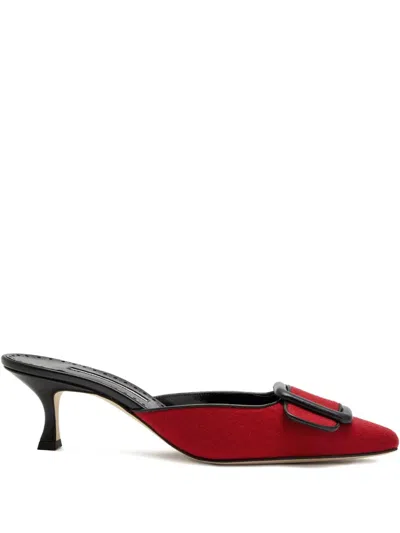 MANOLO BLAHNIK 50MM MAYSALEBI MULES