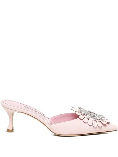 MANOLO BLAHNIK 50MM SHOGMU MULES