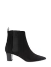 Manolo Blahnik Tirassa 50 Suede Chelsea Boots In Schwarz