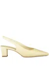 Manolo Blahnik 50mm Teutamospla Slingback Pumps In Neutral