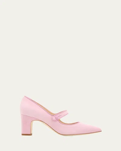 Manolo Blahnik 70 Mm Campariba Kid Suede Pumps In Multi