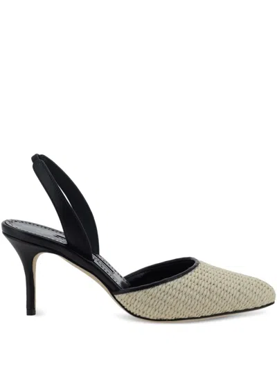 Manolo Blahnik 70mm Casam Fabio Pumps In White