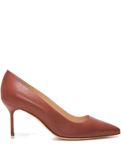 Manolo Blahnik 70mm Classic 70 Pointed-toe Stiletto Pumps In Brown