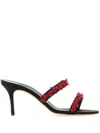 Manolo Blahnik Open-toed High-heeled Sandals In Red