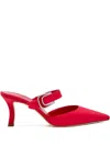 Manolo Blahnik 70mm Jabita Mules In Red
