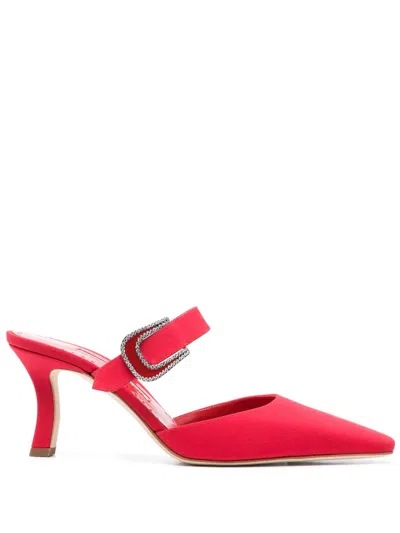 Manolo Blahnik Jabita Pumps 70mm In Red
