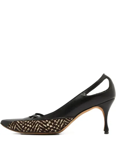 Pre-owned Manolo Blahnik 70mm Leather Pumps