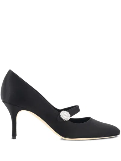 Manolo Blahnik 70mm Marijana Pumps In Black