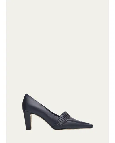 Manolo Blahnik 70mm Mindita Leather Pumps In Black