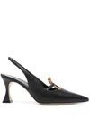 Manolo Blahnik 70mm Nikkal Slingback Pumps In Black