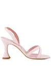 Manolo Blahnik 90mm Ammoursli Slingback Sculpted-heel Sandals In Pink