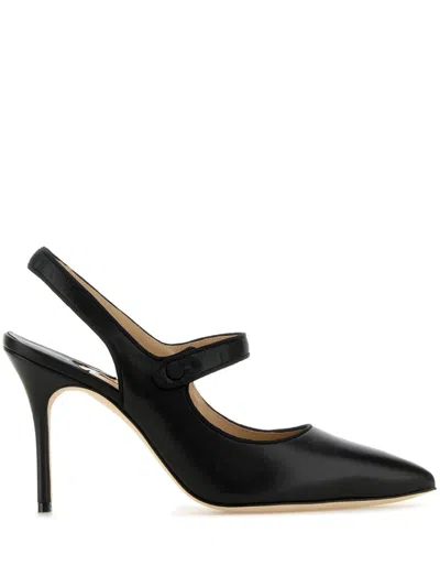 Manolo Blahnik Friver 3 Slingback Pump In Black
