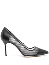 Manolo Blahnik 90mm Capcour Pumps In Schwarz