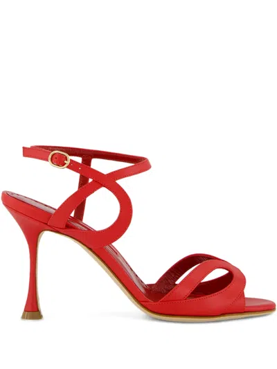 Manolo Blahnik 90mm Elfajrsan Sandals In Red