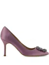 Manolo Blahnik Hangisi Pumps In Purple