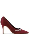 Manolo Blahnik Pointed High Heels In Red