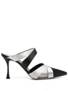 Manolo Blahnik Oyounak Pointed Toe Mules In 00150334 - Blckmgry