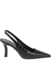Manolo Blahnik 90mm Slingback Pumps In Black