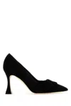 Manolo Blahnik Women Agasia Samba Sc Fabio 105 In Blck