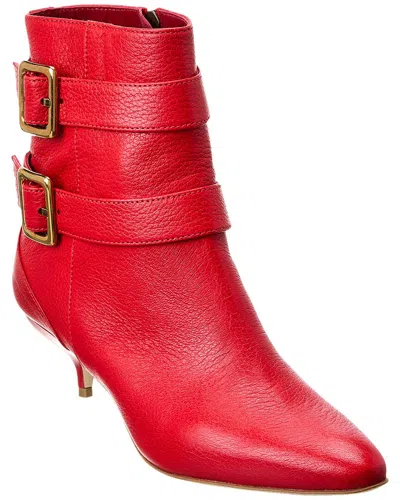 Manolo Blahnik Alciona 50 Leather Bootie In Red