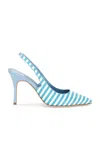 Manolo Blahnik Allurafia 90 Pump In Medium Blue