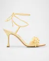 Manolo Blahnik Anista Suede Ankle-wrap Sandals