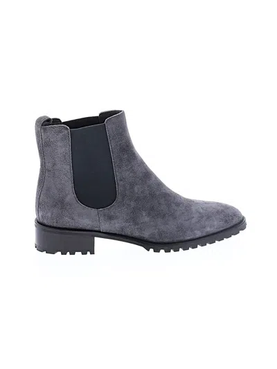 Pre-owned Manolo Blahnik Ankle Boots In Gray
