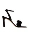Manolo Blahnik Ankle Buckled Open-toe Sandals In Black
